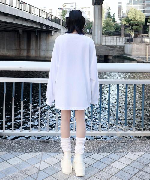 Whinny（ホワイニー）の「Whinny/戦の中の戦士ちゃん（Tシャツ/カットソー・レディース・ブラック/ホワイト・FREE）」の8枚目の写真