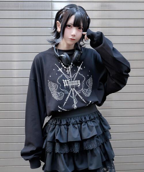 Whinny（ホワイニー）の「Whinny/戦の中の戦士ちゃん（Tシャツ/カットソー・レディース・ブラック/ホワイト・FREE）」の9枚目の写真