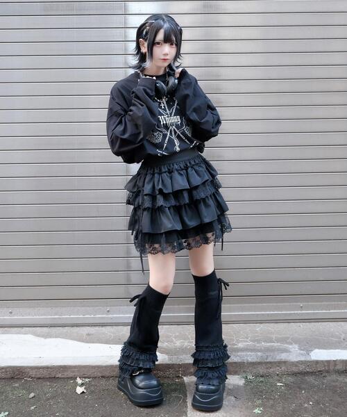 Whinny（ホワイニー）の「Whinny/戦の中の戦士ちゃん（Tシャツ/カットソー・レディース・ブラック/ホワイト・FREE）」の10枚目の写真