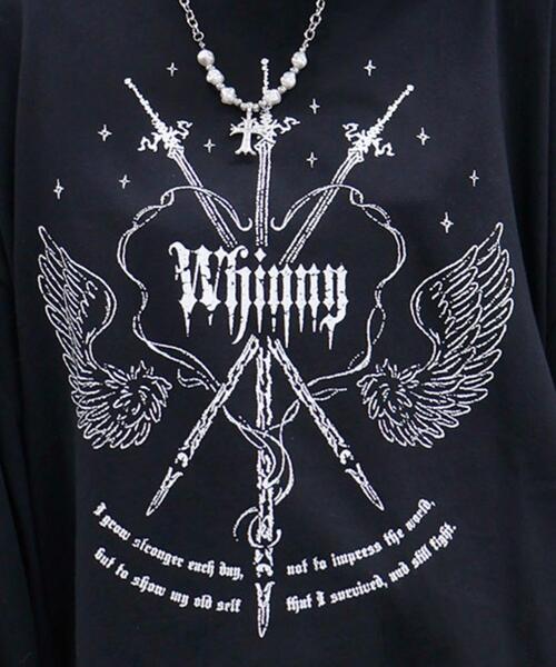 Whinny（ホワイニー）の「Whinny/戦の中の戦士ちゃん（Tシャツ/カットソー・レディース・ブラック/ホワイト・FREE）」の14枚目の写真