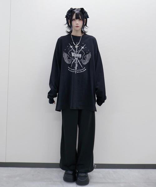 Whinny（ホワイニー）の「Whinny/戦の中の戦士ちゃん（Tシャツ/カットソー・レディース・ブラック/ホワイト・FREE）」の15枚目の写真