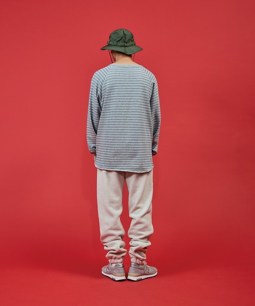 WALLA WALLA SPORT(ワラワラスポーツ)の「WALLA WALLA SPORT【ワラワラスポーツ】- US MADE STRIPE LT TERRY CREW / ユーエス メイド ストライプ ライトテリー クルー(Tシャツ/カットソー・メンズ・グレー系2/グレー系1・X-LARGE/LARGE/MEDIUM/SMALL)」の6枚目の写真