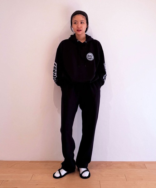 HOLIDAY（ホリデイ）の「POLYCON SWEAT PANTS ポリコンスウェットパンツ（スウェットパンツ・レディース・ダークネイビー/ヘザーグレー・ONE SIZE）」の10枚目の写真