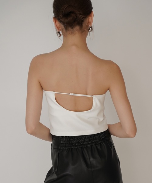 クリアカットソー 2WAY クロップド カップ付き トップス KINO THE KEI