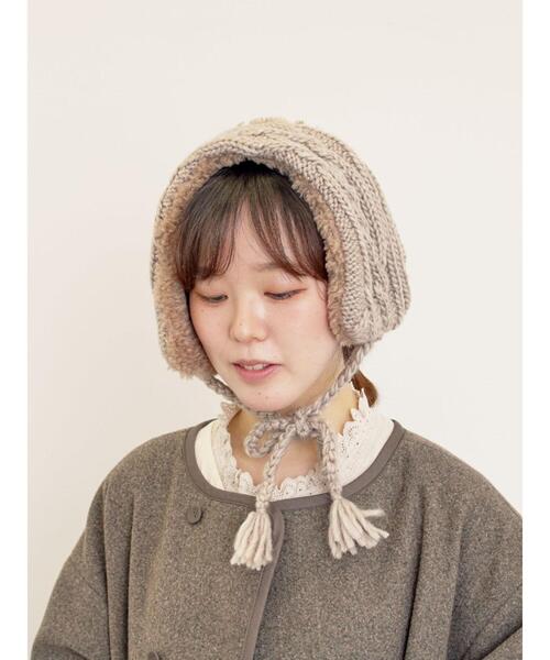 Samansa Mos2（サマンサ モスモス）の「【2WAY】イヤマフ付け襟（ネックレス・レディース・オフホワイト/モカ・F）」の3枚目の写真