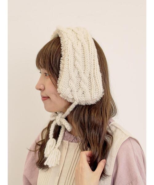 Samansa Mos2（サマンサ モスモス）の「【2WAY】イヤマフ付け襟（ネックレス・レディース・オフホワイト/モカ・F）」の8枚目の写真