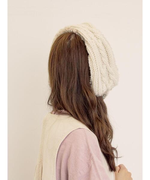 Samansa Mos2（サマンサ モスモス）の「【2WAY】イヤマフ付け襟（ネックレス・レディース・オフホワイト/モカ・F）」の9枚目の写真