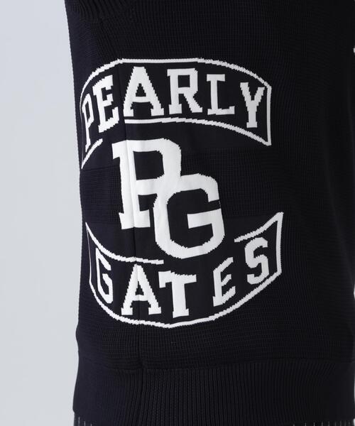 PEARLY GATES（パーリーゲイツ）の「14GジャガードVネックニットベスト（ニット/セーター・メンズ・ネイビー・MEDIUM/LARGE/X-LARGE）」の8枚目の写真