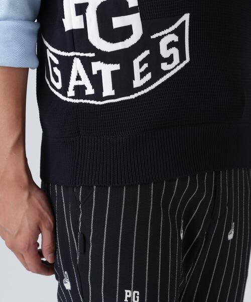 PEARLY GATES（パーリーゲイツ）の「14GジャガードVネックニットベスト（ニット/セーター・メンズ・ネイビー・MEDIUM/LARGE/X-LARGE）」の10枚目の写真