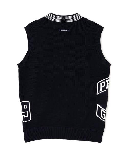 PEARLY GATES（パーリーゲイツ）の「14GジャガードVネックニットベスト（ニット/セーター・メンズ・ネイビー・MEDIUM/LARGE/X-LARGE）」の12枚目の写真