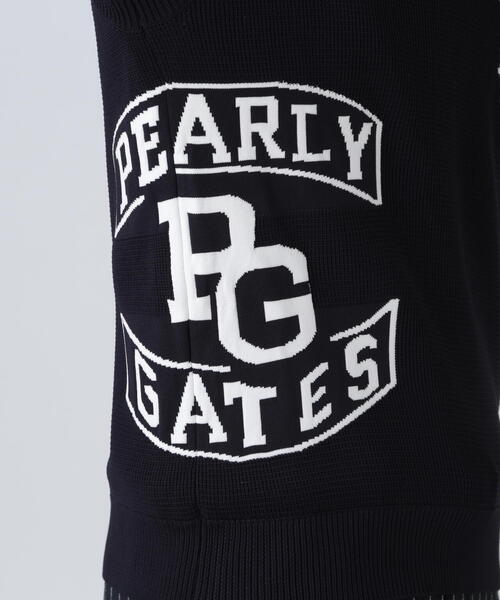 PEARLY GATES（パーリーゲイツ）の「14GジャガードVネックニットベスト（ニット/セーター・メンズ・ネイビー・MEDIUM/LARGE/X-LARGE）」の14枚目の写真