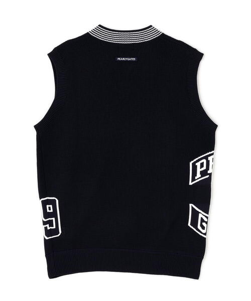 PEARLY GATES（パーリーゲイツ）の「14GジャガードVネックニットベスト（ニット/セーター・メンズ・ネイビー・MEDIUM/LARGE/X-LARGE）」の18枚目の写真