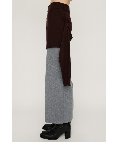 SLY(スライ)の「DOCKING KNIT SK ドッキング ニット スカート 秋服 冬服(スカート・レディース・杢グレー/ブルー系その他・FREE)」の14枚目の写真