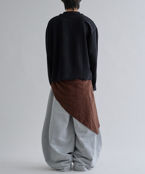 EPNK（イーピーエヌケー）の「Lame Button Henley Knit / ラメボタンヘンリーニット（Tシャツ/カットソー・メンズ・ブラック/パープル・SMALL/MEDIUM/LARGE）」の11枚目の写真