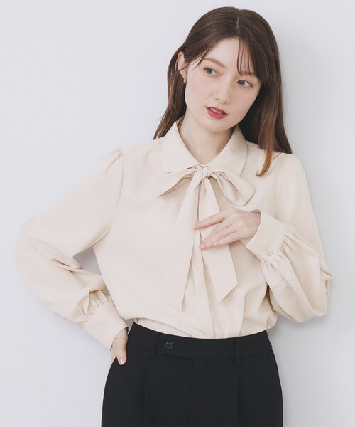 noirkeininomiya ボウタイブラウス ビッグボウタイブラウス（5142182013） | Maglie le