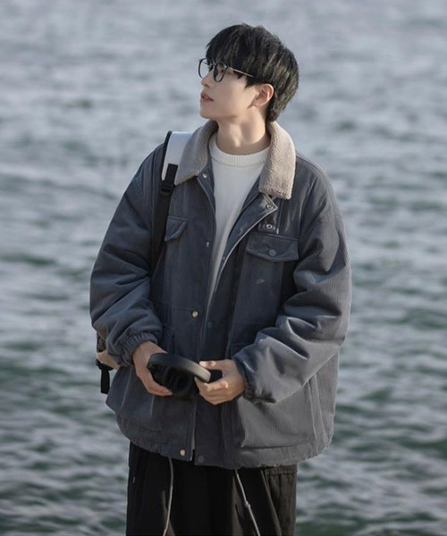 オーバーサイズ襟ボアコーデュロイブルゾン（ブルゾン）｜Ressaca