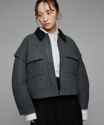 HARUNOBUMURATA/ハルノブムラタ】HARU/ノーカラージャケット（ノー