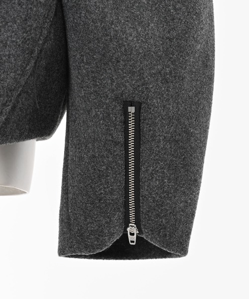 Narcissus（ナルシス）の「【2WAY】カラージャケット/ノーカラーショートジャケット（ノーカラージャケット・レディース・チャコール/アイボリー・FREE）」の22枚目の写真