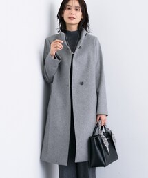 INDIVI | ◆【ウール100％】スタンドカラーロングコート(その他アウター)