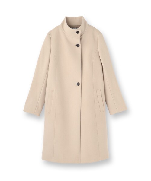 ◇【ウール100％】スタンドカラーロングコート（その他アウター