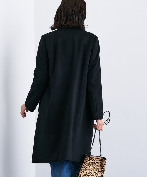 ◇【ウール100％】スタンドカラーロングコート（その他アウター