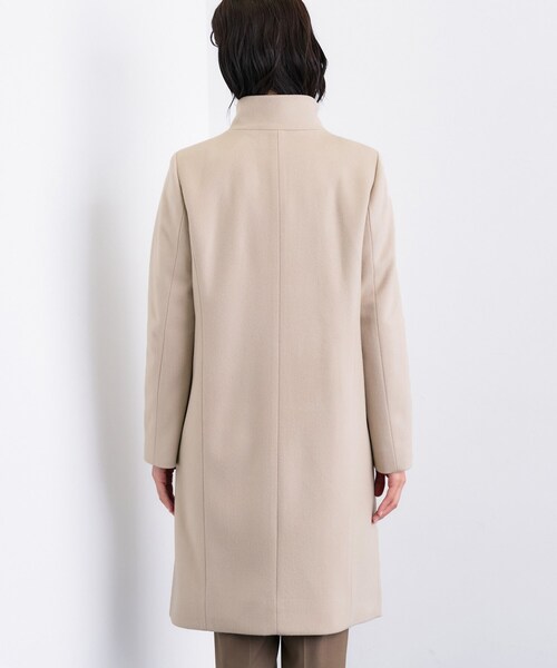 ◇【ウール100％】スタンドカラーロングコート（その他アウター