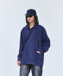 STANDARDERROR（スタンダードエラー）の「87-STAN154 ワイステッチスエードハーフジャケット ネイビー（その他アウター）」