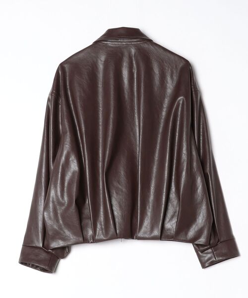 SHAREEF（シャリーフ）の「【SHAREEF】レザーブルゾン（ブルゾン・メンズ・ブラウン/ブラック・1/2）」の3枚目の写真