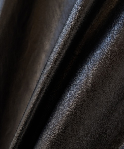 SHAREEF（シャリーフ）の「【SHAREEF】レザーブルゾン（ブルゾン・メンズ・ブラウン/ブラック・1/2）」の10枚目の写真