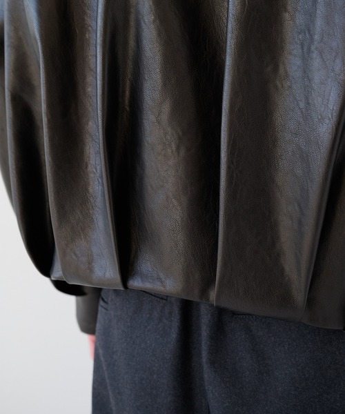 SHAREEF（シャリーフ）の「【SHAREEF】レザーブルゾン（ブルゾン・メンズ・ブラウン/ブラック・1/2）」の11枚目の写真