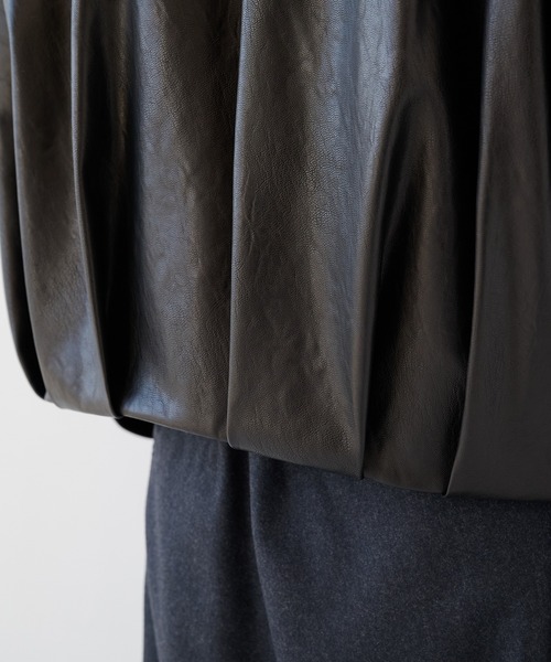 SHAREEF（シャリーフ）の「【SHAREEF】レザーブルゾン（ブルゾン・メンズ・ブラウン/ブラック・1/2）」の12枚目の写真