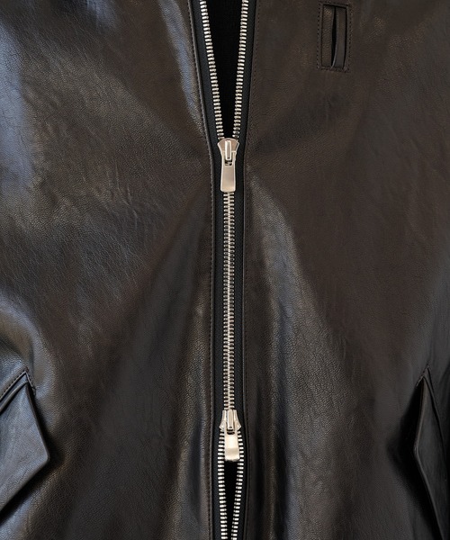 SHAREEF（シャリーフ）の「【SHAREEF】レザーブルゾン（ブルゾン・メンズ・ブラウン/ブラック・1/2）」の15枚目の写真