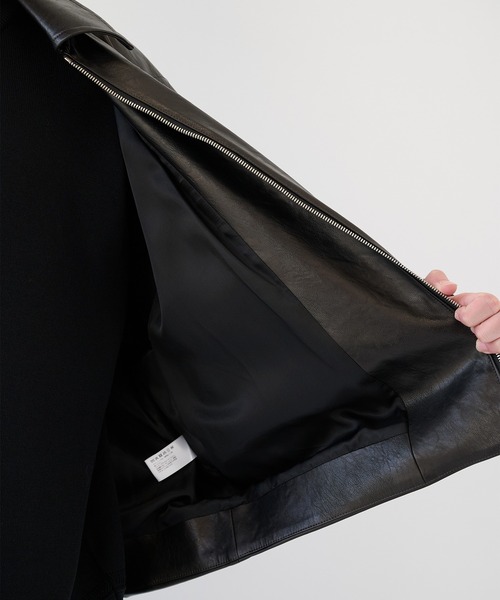 SHAREEF（シャリーフ）の「【SHAREEF】レザーブルゾン（ブルゾン・メンズ・ブラウン/ブラック・1/2）」の16枚目の写真