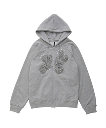 FLAREUP（フレアアップ）の「Ruffle Zip Hoodie (FL-193_Gray