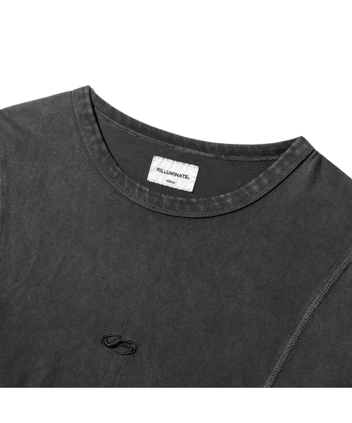F.ILLUMINATE（フィルミネイト）の「ウォッシュドパネルロングスリーブ-チャコール（Tシャツ/カットソー・レディース・その他・SMALL/MEDIUM/LARGE）」の7枚目の写真