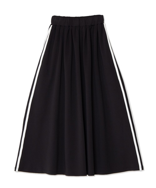 PUNYUS（プニュズ）の「ジャージロングスカート（スカート・レディース・グリーン/レッド/ブラック・1/2/3/4/5）」の12枚目の写真