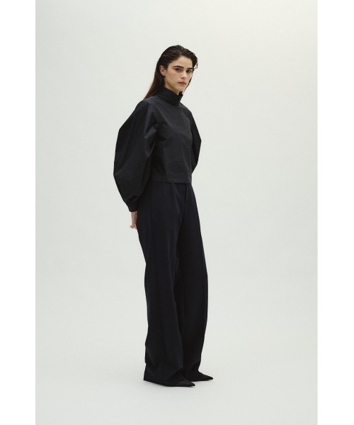RIM.ARK(リムアーク)の「Folded neck tuck blouse フォールディッドネックタックブラウス(シャツ/ブラウス・レディース・ライトイエロー/ブラック/ネイビー/ホワイト・36/38)」の12枚目の写真