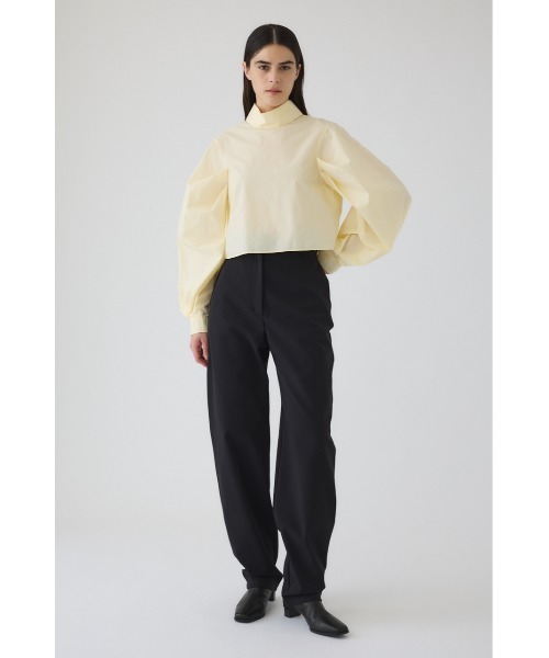 RIM.ARK(リムアーク)の「Folded neck tuck blouse フォールディッドネックタックブラウス(シャツ/ブラウス・レディース・ライトイエロー/ブラック/ネイビー/ホワイト・36/38)」の19枚目の写真