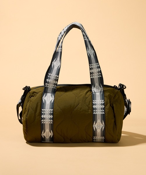 PENDLETON（ペンドルトン）の「【 PENDLETON / ペンドルトン 】キルティング2WAYミニドラムバッグ（ショルダーバッグ・レディース・ブラック/オリーブ・FREE）」の6枚目の写真