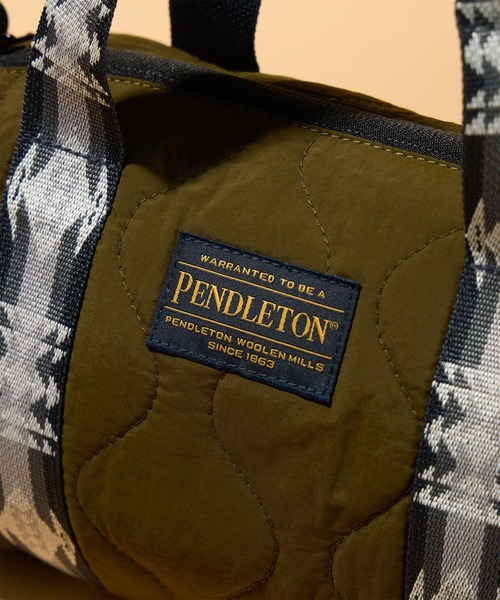 PENDLETON（ペンドルトン）の「【 PENDLETON / ペンドルトン 】キルティング2WAYミニドラムバッグ（ショルダーバッグ・レディース・ブラック/オリーブ・FREE）」の7枚目の写真