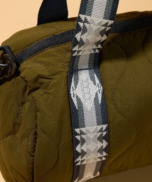 PENDLETON（ペンドルトン）の「【 PENDLETON / ペンドルトン 】キルティング2WAYミニドラムバッグ（ショルダーバッグ・レディース・ブラック/オリーブ・FREE）」の9枚目の写真