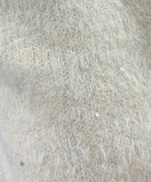 31 Sons de mode（トランテアン　ソン　ドゥ　モード）の「2025秋冬新作 ベロア肩リボンふわふわニット（ニット/セーター・レディース・ブルー/アイボリー/ブラウン/レッド・ﾌﾘ-）」の19枚目の写真