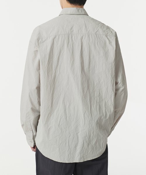 MUSINSA STANDARD（ムシンサスタンダード）の「リラックスドナイロンクリーズシャツ [ダスティクリーム]（シャツ/ブラウス・メンズ・その他・MEDIUM/LARGE/X-LARGE/XX-LARGE）」の3枚目の写真