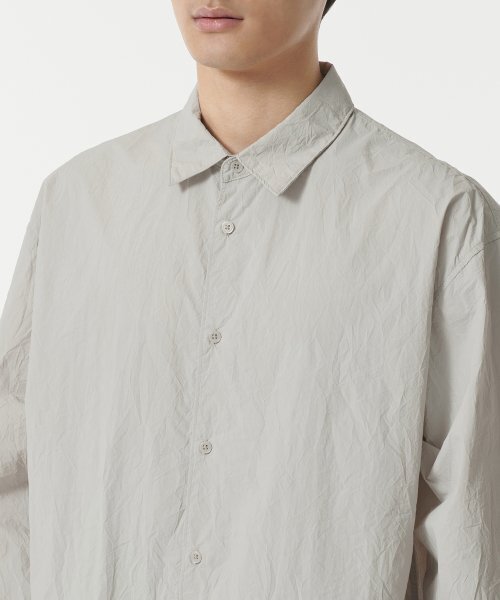MUSINSA STANDARD（ムシンサスタンダード）の「リラックスドナイロンクリーズシャツ [ダスティクリーム]（シャツ/ブラウス・メンズ・その他・MEDIUM/LARGE/X-LARGE/XX-LARGE）」の4枚目の写真