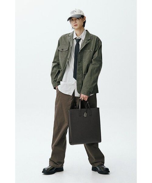 MUSINSA STANDARD（ムシンサスタンダード）の「リラックスドナイロンクリーズシャツ [ダスティクリーム]（シャツ/ブラウス・メンズ・その他・MEDIUM/LARGE/X-LARGE/XX-LARGE）」の8枚目の写真