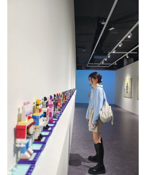 MUSINSA STANDARD WOMAN（ムシンサスタンダードウーマン）の「ウィメンズツーピンタックワイドチノショーツ[クリーム]（その他パンツ・レディース・その他・30/24/25/26/27/28/29）」の15枚目の写真