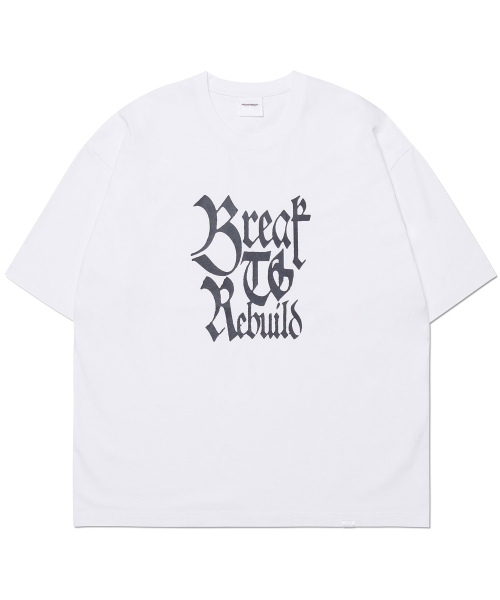 NOMANUAL(NOMANUAL)の「REBUILD T-SHIRT - WHITE(Tシャツ/カットソー・レディース・その他・MEDIUM/LARGE/X-LARGE/SMALL)」の1枚目の写真
