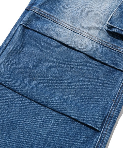 TRILLION(トリリオン)の「パラシュートカーゴリベットデニムパンツ (ミドルブルー)(デニムパンツ・レディース・その他・X-LARGE/SMALL/MEDIUM/LARGE)」の9枚目の写真