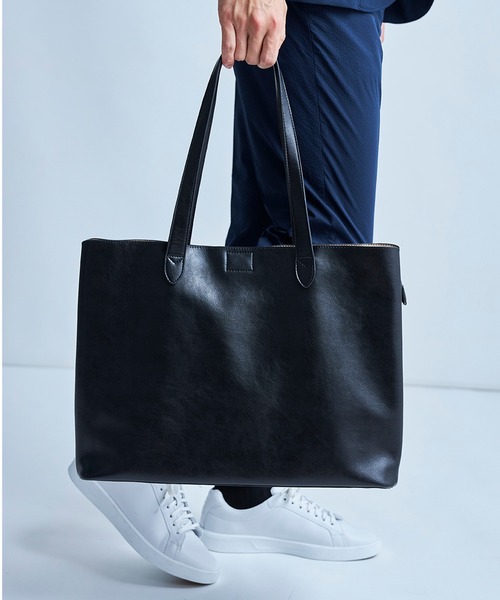 UNION STATION（ユニオンステーション）の「fulcro別注トートバッグ（トートバッグ・メンズ・ネイビー/ブラウン/ブラック・7）」の9枚目の写真