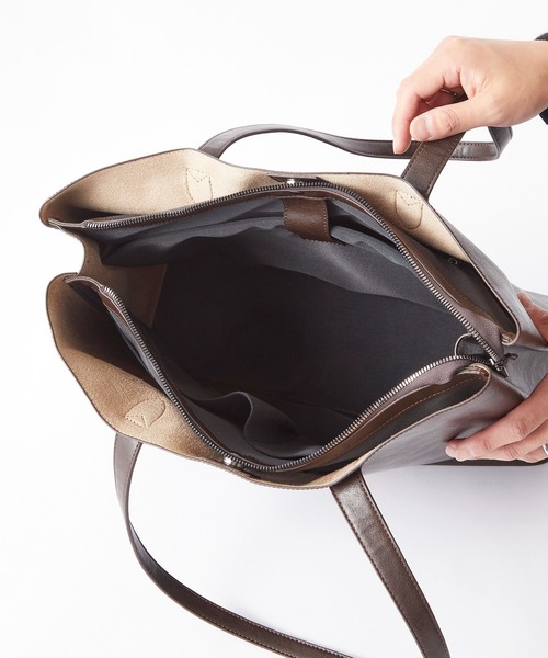 UNION STATION(ユニオンステーション)の「fulcro別注トートバッグ(トートバッグ・メンズ・ネイビー/ブラウン/ブラック・7)」の19枚目の写真